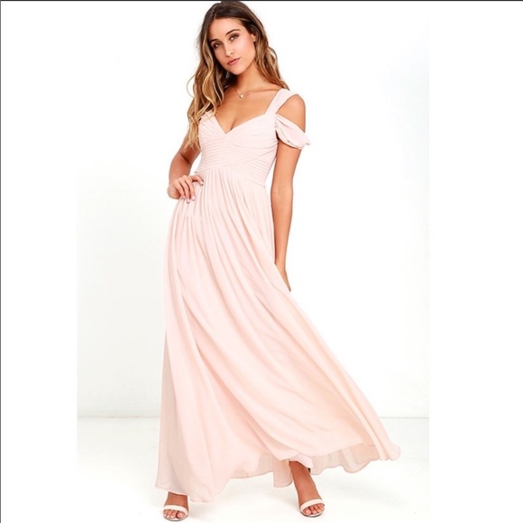 Lulus Dresses & Skirts - Lulus Make Me Move Blush Pink Maxi Dress Medium